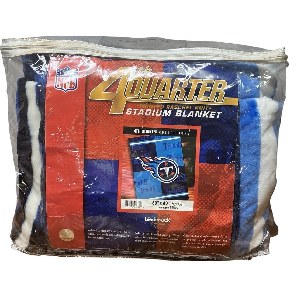 Tennessee Titans Blanket Vintage Biederlack Stadium Blanket  60”x 80”  NEW